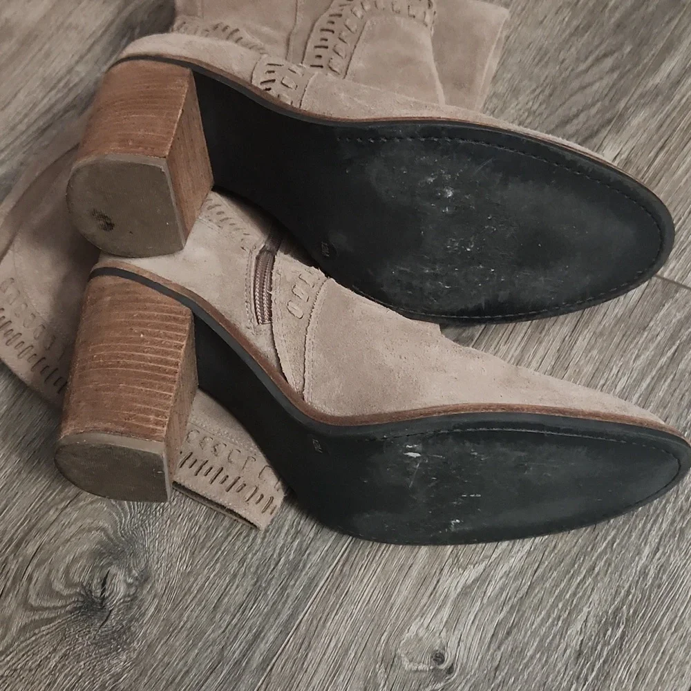 Vince Camuto Tan Over the Knee Boots - Picture 2 of 8